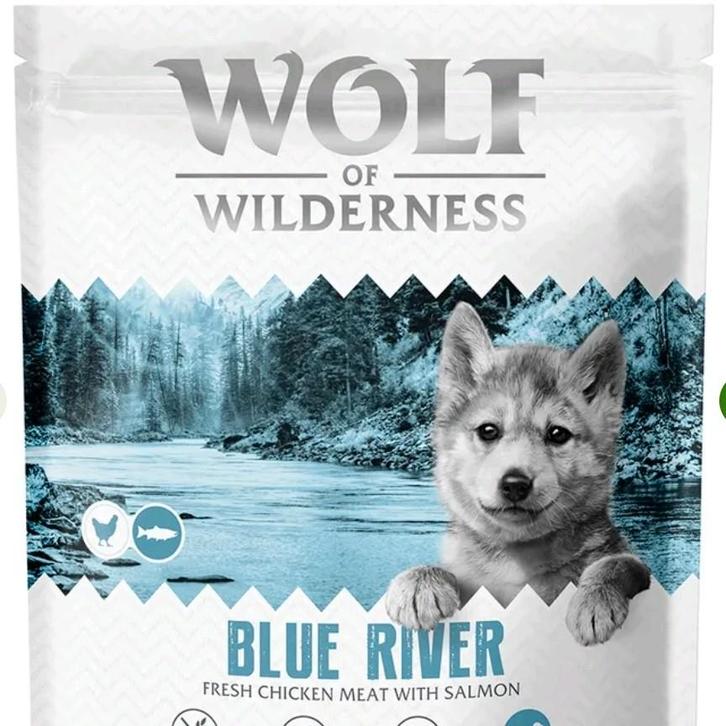 Graanvrij puppy/junior voer wolf of wilderness, Dieren en Toebehoren, Dierenvoeding, Hond, Ophalen of Verzenden
