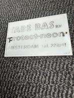 Protect - neon bordje. Amsterdam. Tabe Bas B.V. Tel. 221841, Verzamelen, Merken en Reclamevoorwerpen, Ophalen of Verzenden, Gebruikt