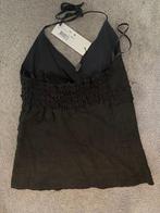 Zwart linnen top Vanilia. Nieuw. Maat 38, Maat 38/40 (M), Zwart, Nieuw, Ophalen of Verzenden