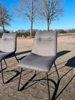 Grijze eetkamer Stoelen - Set van 4, Ophalen, Zo goed als nieuw, Vier, Stof