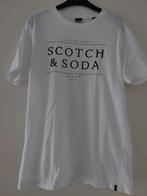 T-shirt Scotch & Soda - wit - maat M, Kleding | Heren, T-shirts, Gedragen, Maat 48/50 (M), Ophalen of Verzenden, Scotch & Soda