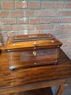 Prachtige antieke theekist, Antiek en Kunst, Ophalen of Verzenden