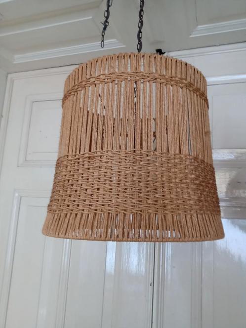 Originele sixties / seventies hanglamp, Huis en Inrichting, Lampen | Kroonluchters, Gebruikt, Metaal, Ophalen of Verzenden