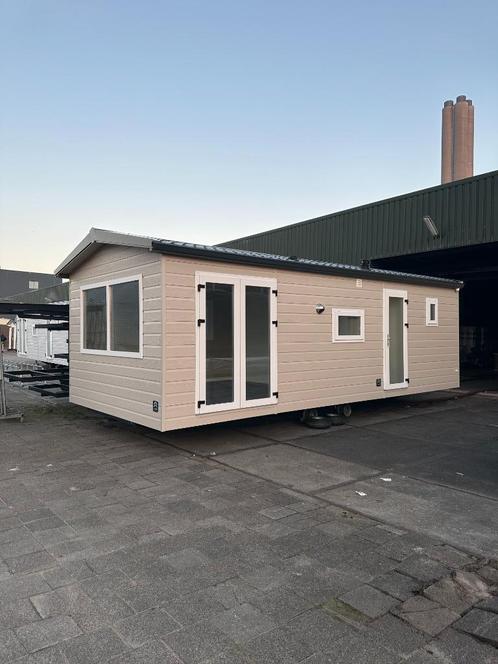 Zaro 8 meter Chalet te koop | stacaravan te koop, Caravans en Kamperen, Stacaravans, tot en met 4, Verzenden
