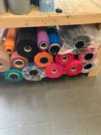 restant  gekleurd gaas ,paperwave geel/oranje en soort vilt, Ophalen, Nieuw