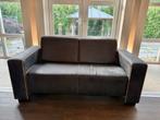 Luxe 2 Zits Bank | Alcantara | Grijs Met Gele Bies, Huis en Inrichting, Banken | Bankstellen, Ophalen, Overige materialen, Tweepersoons