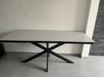 Mooie design Eettafel matrixpoot HPL blad 180 x 90, Vijf personen of meer, 150 tot 200 cm, Rechthoekig, 50 tot 100 cm
