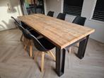 6-persoons eettafel Jorg, Huis en Inrichting, Tafels | Eettafels, 200 cm of meer, 50 tot 100 cm, Rechthoekig, Zo goed als nieuw