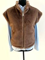 NIEUW! Moon reversible bodywarmer faux fur taupe one size, Kleding | Dames, Maat 38/40 (M), Bruin, Verzenden, Moon