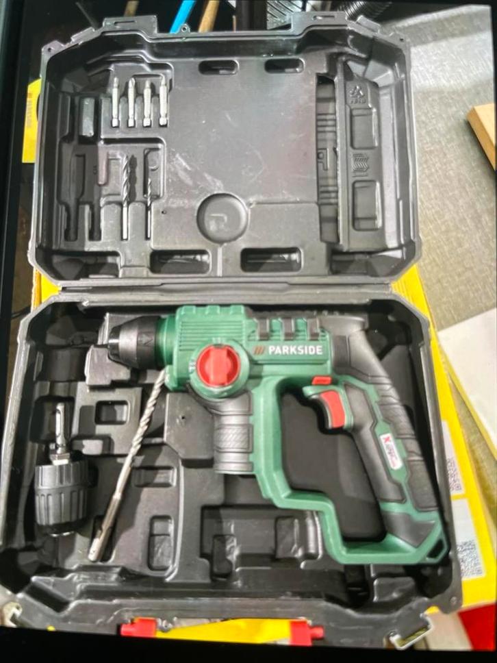 Parkside Accu Boorhamer PSBA 12 A1, Doe-het-zelf en Verbouw, Gereedschap | Boormachines, Zo goed als nieuw, Boor- en/of Breekhamer