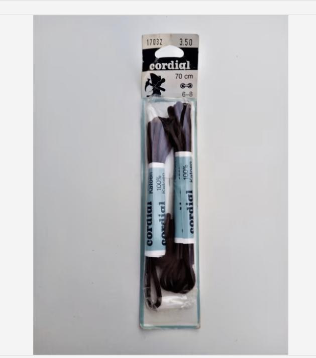 2 paar bruin cordial veters bruin 70 m/6-8 gaatjes/katoen, Kleding | Heren, Schoenen, Cordial, Bruin, Overige typen, Nieuw