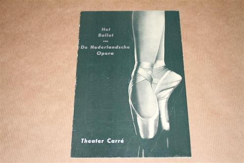 Programma Ballet v/d Ned Opera - Carré - 1955 !!, Boeken, Kunst en Cultuur | Dans en Theater, Zo goed als nieuw, Cabaret, Ophalen of Verzenden