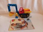 Duplo Toolo vintage 2920 graafmachine Digger met boekje, Kinderen en Baby's, Speelgoed | Duplo en Lego, Ophalen of Verzenden, Gebruikt