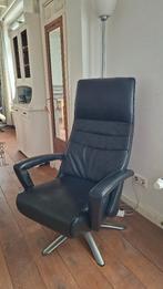 Relaxfauteuil, elect. Ligstoel leder zwart "Toekomst Twice", Ophalen, Gebruikt, Leer, 50 tot 75 cm
