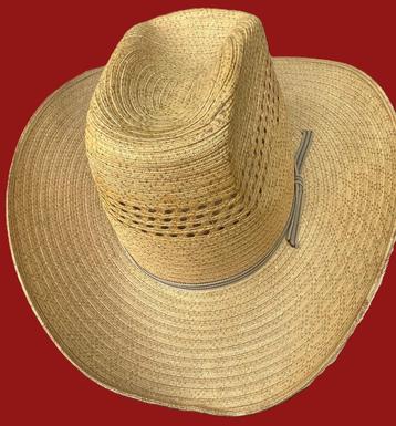 Gandero saturno cowboy straw hat origineel uit de usa maat 6 beschikbaar voor biedingen