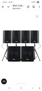 Speakerset, Zo goed als nieuw, 120 watt of meer, Front, Rear of Stereo speakers, Ophalen