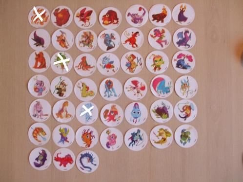 42 verschillende dungans (dungan) stickers van de C1000, Verzamelen, Supermarktacties, C1000, Ophalen of Verzenden