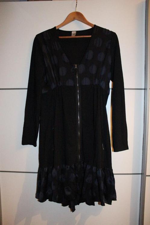 Dameskleding jurk Indies Large, Kleding | Dames, Jurken, Zo goed als nieuw, Maat 42/44 (L), Zwart, Onder de knie, Ophalen of Verzenden