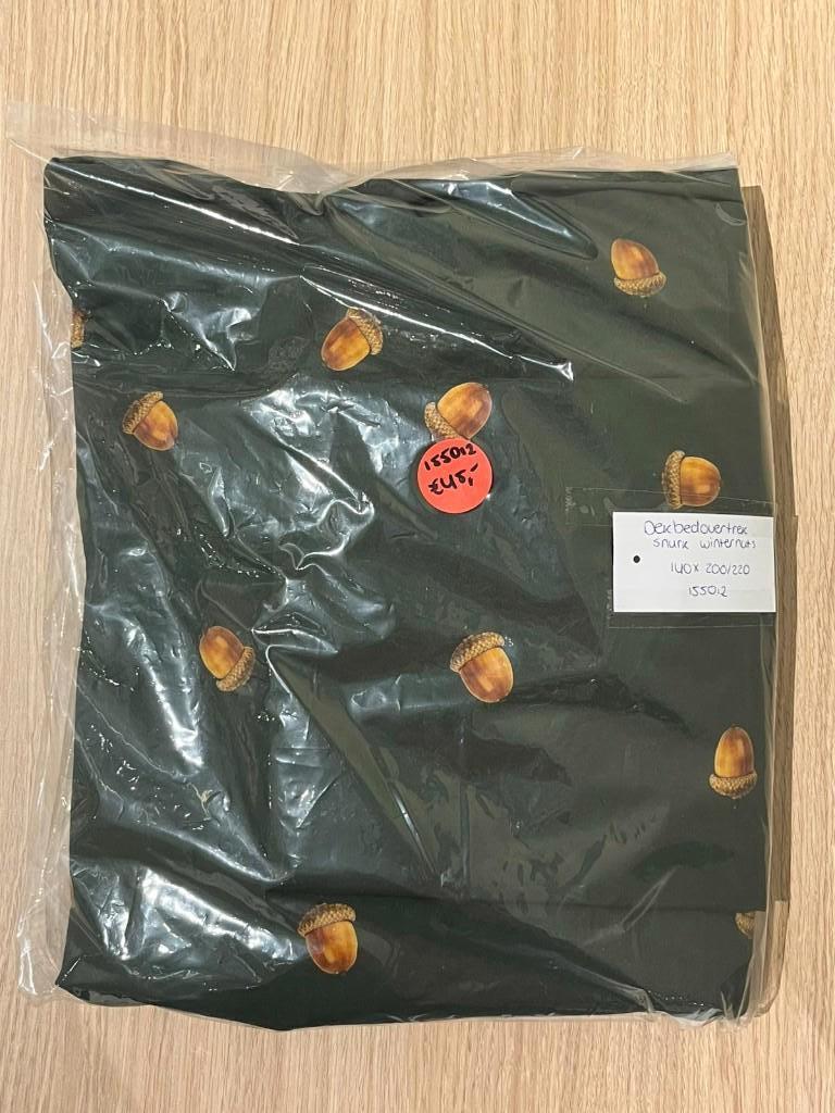 Snurk Winternuts Dekbedovertrek - 140 x 200/220 cm - Green, Huis en Inrichting, Slaapkamer | Beddengoed, Eenpersoons, Dekbedovertrek