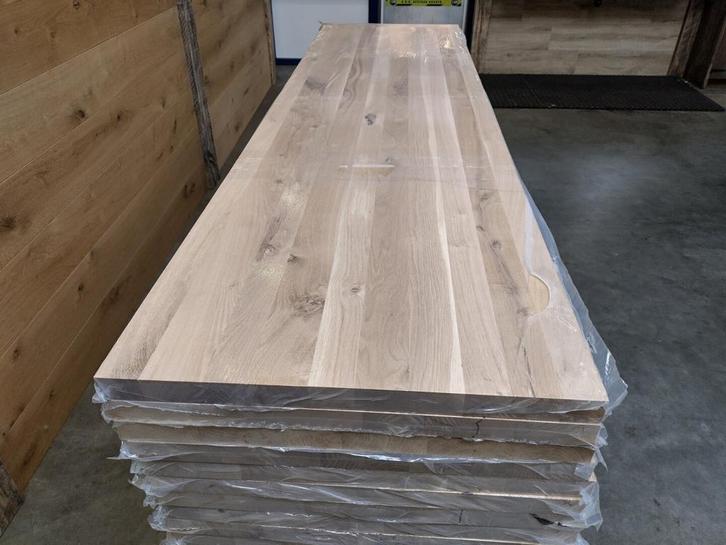 40 mm eikenhouten paneel 65 cm breed diverse lengtes, Doe-het-zelf en Verbouw, Hout en Planken, Ophalen of Verzenden