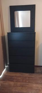 Kullen ladenkast, 5 laden, donkerbruin/zwart, Ophalen, 5 laden of meer, Zo goed als nieuw, Minder dan 100 cm