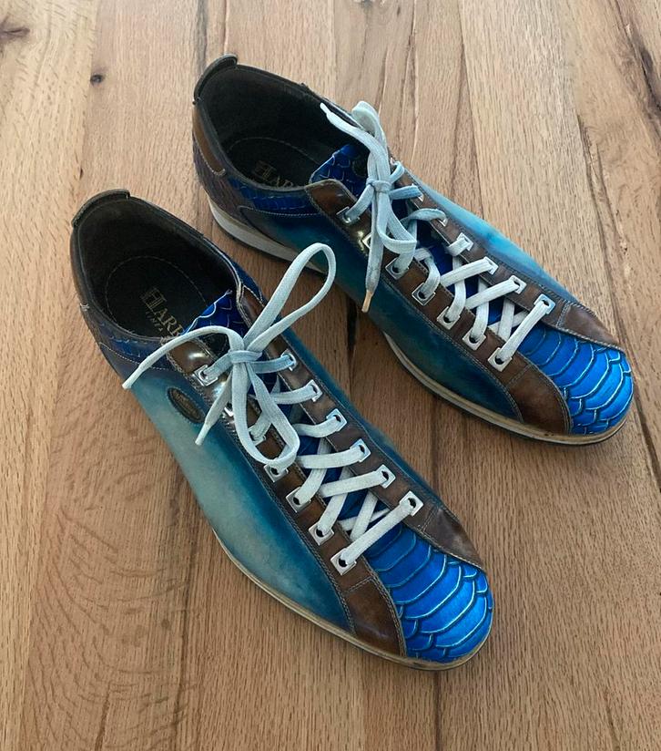 Harris sneakers schoenen maat 10 (45), Kleding | Heren, Schoenen, Zo goed als nieuw, Sneakers of Gympen, Blauw, Verzenden