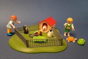 Playmobil 3210 kinderen met cavia’s en schildpad beschikbaar voor biedingen