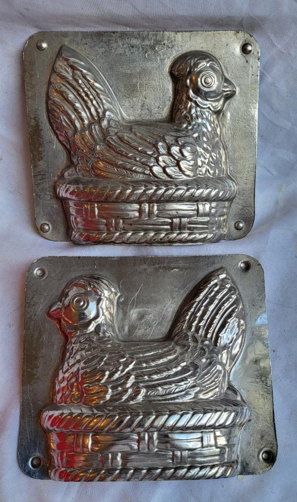 Oude chocoladevorm: Vogel op nest, Antiek en Kunst, Curiosa en Brocante, Ophalen of Verzenden