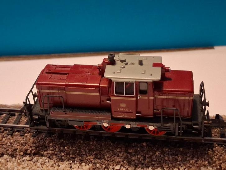 Minitrix V60 dieselloc N-spoor, Hobby en Vrije tijd, Modeltreinen | N-Spoor, Gebruikt, Locomotief, Gelijkstroom, Trix, Analoog