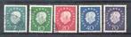 Bundesrepublik (99) - 302 t/m 306 - Heuss, Postzegels en Munten, Postzegels | Europa | Duitsland, BRD, Verzenden, Gestempeld