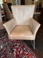 6 leren eetkamer stoelen, Huis en Inrichting, Stoelen, Ophalen, Gebruikt, Bruin, Vijf, Zes of meer stoelen