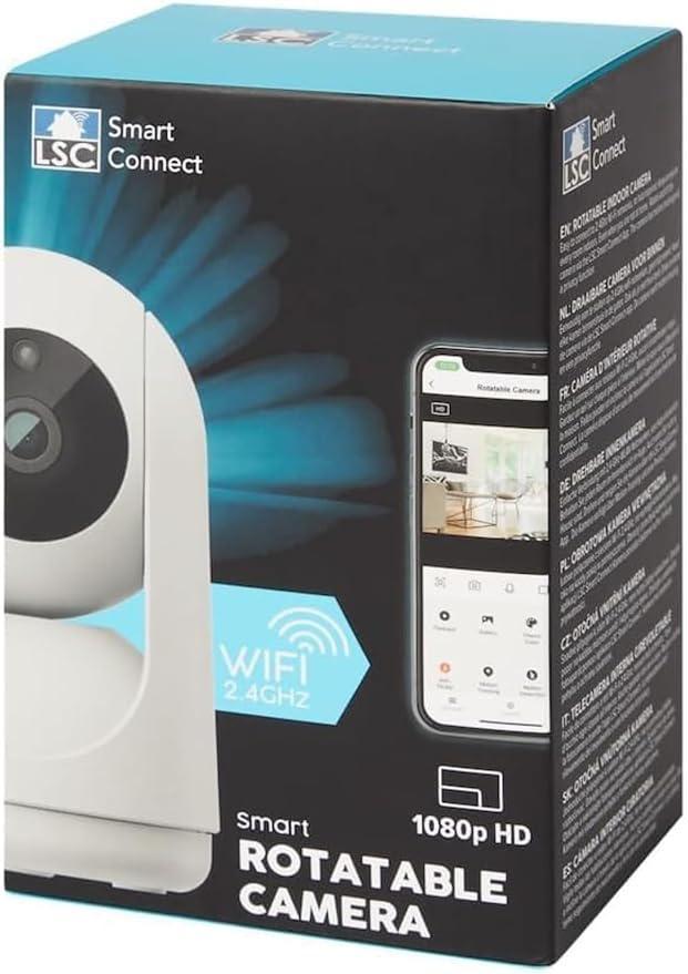 LSC Smart , beveiligingscamera, 1080p HD  360 in doos, Audio, Tv en Foto, Videobewaking, Zo goed als nieuw, Binnencamera, Ophalen of Verzenden