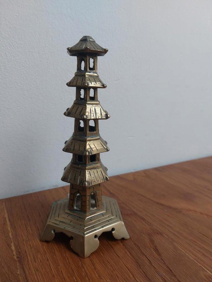Bronzen Pagode, Antiek en Kunst, Antiek | Woonaccessoires, Ophalen of Verzenden