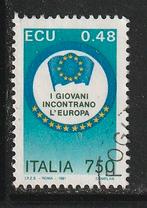 Verenigd Europa 1991 - Italië - Ecu 48, Postzegels en Munten, Ophalen of Verzenden, Gestempeld, Overige thema's