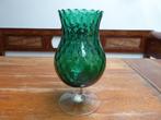 Vintage optisch geblazen glazen coupe, Murano?, Ophalen of Verzenden