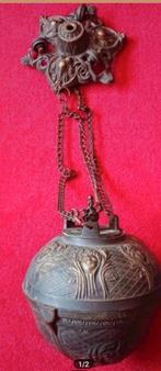 Hanglamp gewicht koper /brons, Antiek en Kunst, Antiek | Lampen, Ophalen of Verzenden