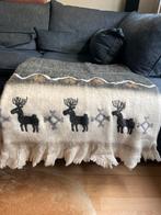 Nieuw; BC Mooie zachte deken met rendieren, 100 tot 150 cm, Wit, Ophalen of Verzenden, Zo goed als nieuw