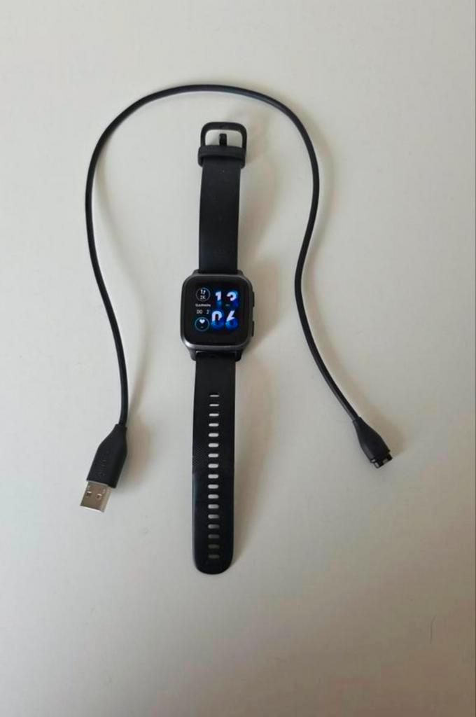 Garmin Venu SQ 2 Music, Sieraden, Tassen en Uiterlijk, Smartwatches, Zo goed als nieuw, Android, Zwart, Ophalen of Verzenden
