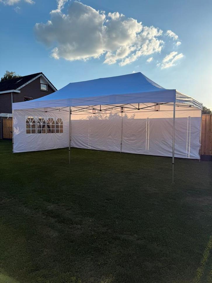 Partytent huren 8x4 meter, Tuin en Terras, Partytenten, Nieuw, Partytent, 2 meter of meer, 8 meter of meer, 4 tot 6 meter, Opvouwbaar