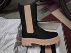 Chelsea boots maat 39 Zwart/beige NIEUW, Oxmox, Zwart, Nieuw, Ophalen of Verzenden