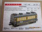 Artitec 28.101 Kit NS Energiewagen Nieuw, Overige merken, Gelijkstroom of Wisselstroom, Ophalen of Verzenden, NS