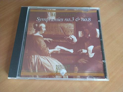 CD Beethoven - Symphonies No. 3 & No. 8, Cd's en Dvd's, Cd's | Klassiek, Zo goed als nieuw, Orkest of Ballet, Classicisme, Ophalen of Verzenden