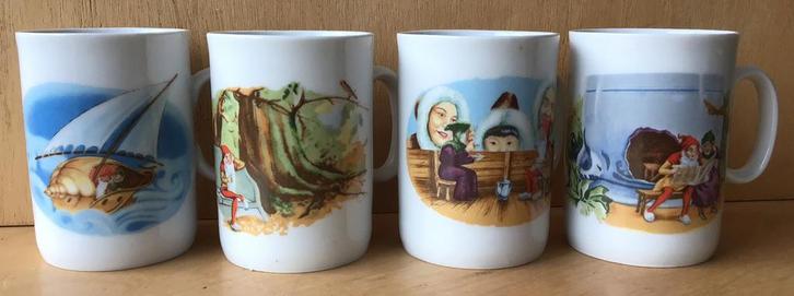 Van Nelle Piggelmee mok (4x) - ZGAN, Huis en Inrichting, Keuken | Servies, Zo goed als nieuw, Kop(pen) en/of Schotel(s), Overige stijlen