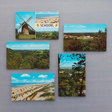 5 oude ansichtkaarten Schoorl - zie beschrijving, samen: beschikbaar voor biedingen