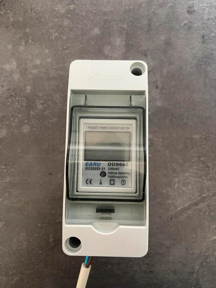 Nieuwe digitale 4 in 1 kWh meter 1 fase compleet stroommeter, Hobby en Vrije tijd, Elektronica-componenten, Nieuw, Ophalen of Verzenden