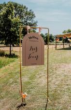 Frame welkomstbord goud, Ophalen of Verzenden, Zo goed als nieuw, Versiering, Geboorte of Huwelijk