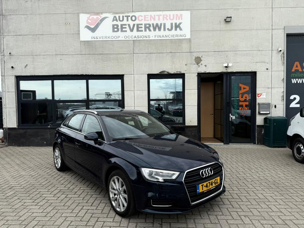 Audi A3 1.0 TFSI Design Pro 116pk 2017 Blauw Led Cruise, Auto's, Audi, Stof, Blauw, Bedrijf, Handgeschakeld