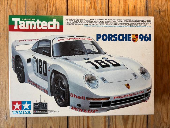 Tamiya Tamtech Porsche 961 (in nieuwstaat), Hobby en Vrije tijd, Modelbouw | Radiografisch | Auto's, Nieuw, Auto onroad, Elektro