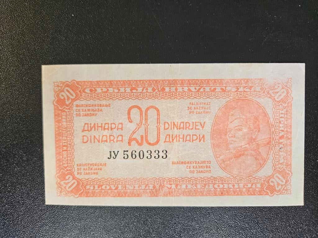 Joegoslavië pick 51a 1944, Ophalen of Verzenden, Joegoslavië, Los biljet