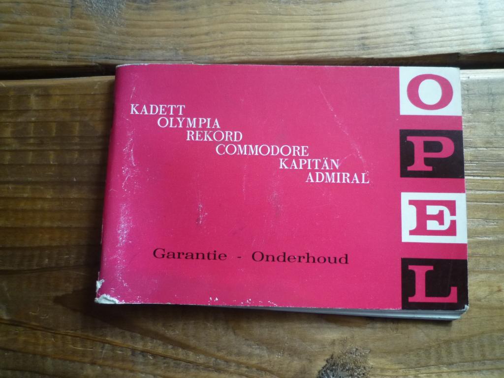 Opel Commodore Kapitan Ascona Kadett onderhoudsboekjes, Ophalen of Verzenden
